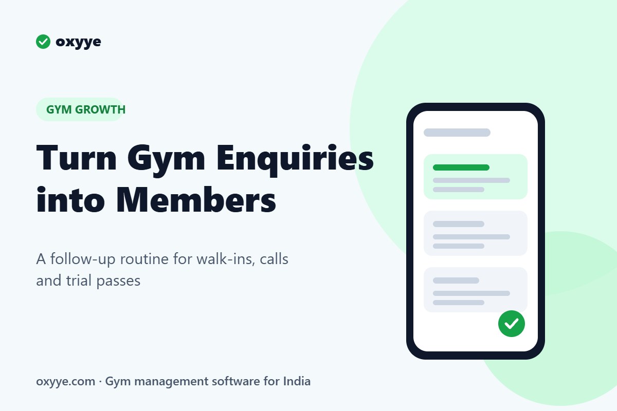 How to Convert Gym Enquiries into Members: A Simple Follow-Up Routine